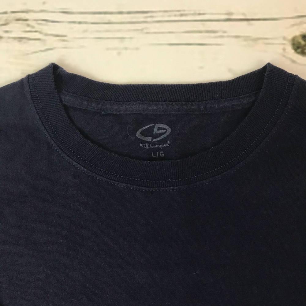 Champion Classic Navy Long Sleeve Jersey Tee - Picture 2 of 3